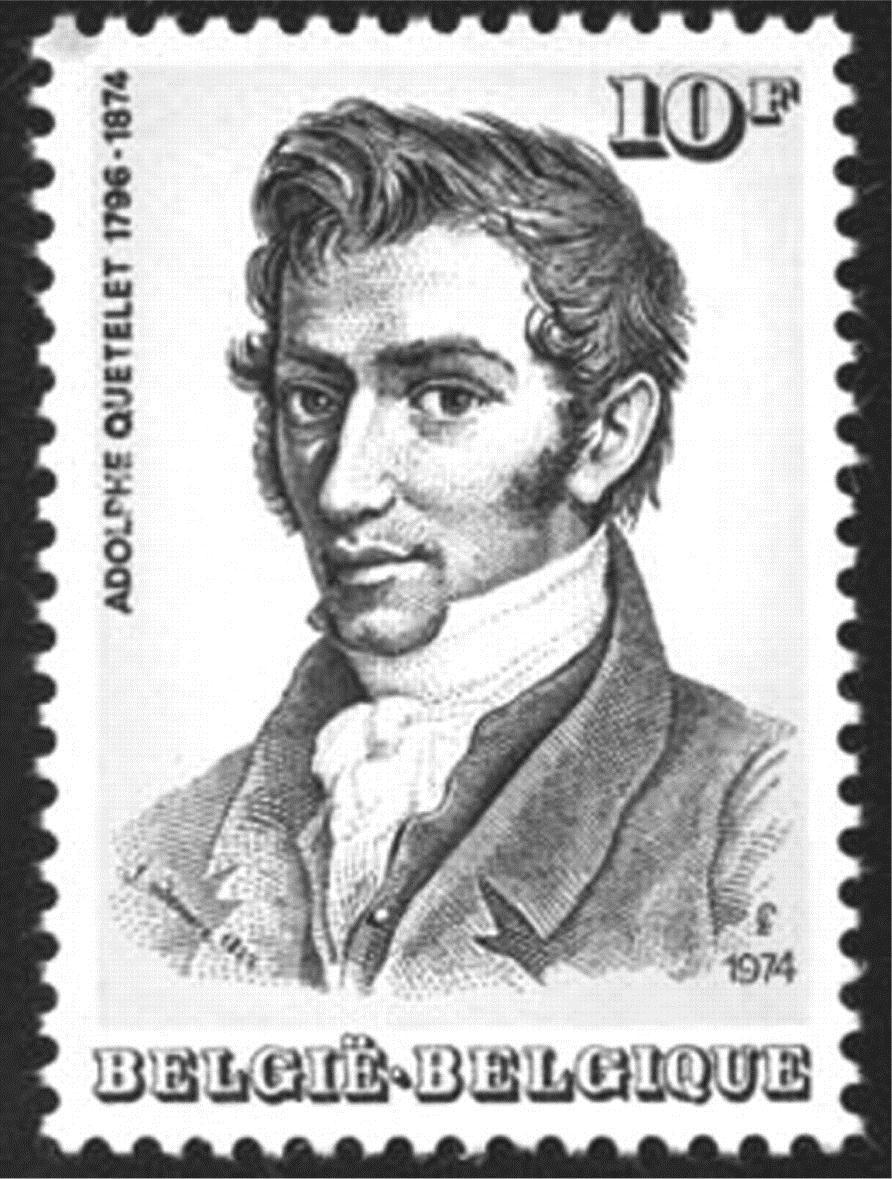 Francobollo belga emesso per commemorare il centenario della morte di Adolphe Quetelet (1796 1874), che nel 1832 sviluppò l Indice di Quetelet (ora meglio noto come Body Mass Index).