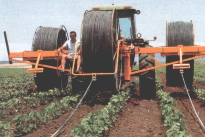 irrigazione a goccia, consentendo: Meccanizzazione