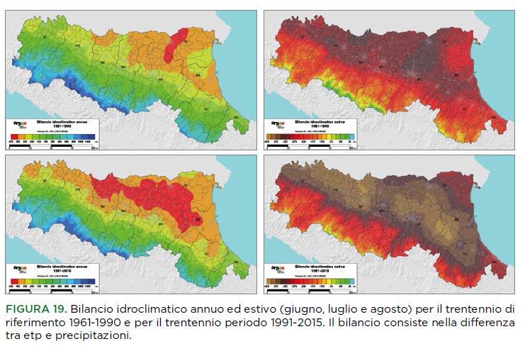 Il cambiamento climatico 1961-1990 1991-2015 In E.R.