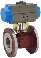 EUROSFER serie EUROSFER Valvola a sfera con attuatore pneumatico. Ball valve with pneumatic actuator.