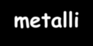 Sn 4+ Pb 4+ Bi 5+ I metalli formano cationi, per quelli non di transizione (arancioni