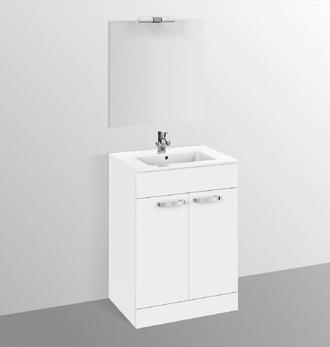 4 DOL SANITARI GEMMA 2 DESCRIZIONE COLORE 0229736 Lavabo Top con mobile sottolavabo a terra 60. Bianco lac.