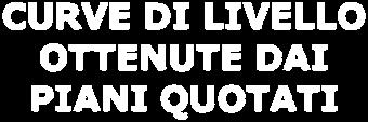 successivi assaggi di interolazione, le curve di livello.