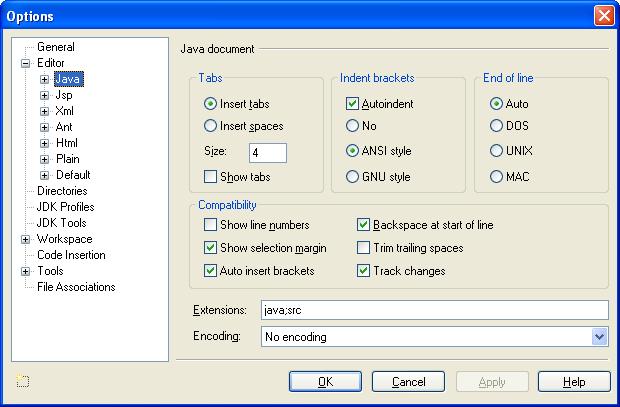Barre e opzioni di Edit Può essere utile visualizzare oltre la barra dei menù e la barra degli strumenti standard (di default) anche la barra degli strumenti per l Edit che consente di: inserire a