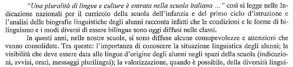 Linee Guida per l accoglienza e l