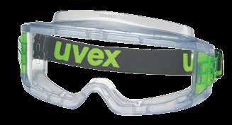 laterali per alloggiare le stanghette degli occhiali EN 166 protezione contro i raggi UV trattamento antigraio bardatura elastica regolabile COD.