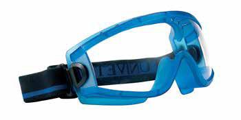 R706 ventilazione indiretta MONTATURA MONTATURA monolente in policarbonato antigraio peso 34 g sovrapponibile a tutti gli occhiali da vista