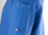 cerniera 1 taschino applicato sulla manica sinistra polsi e fascia girovita in maglia elastica con inserti