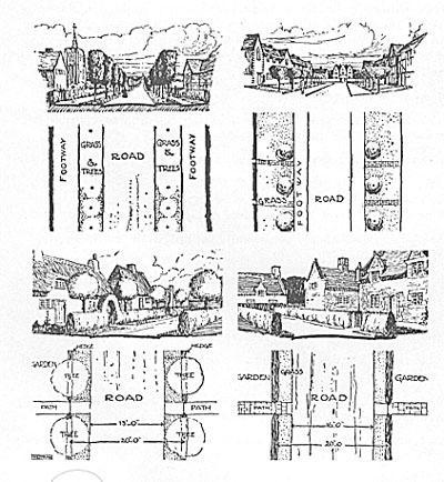 Howard non affronta il tema della tipologia degli edifici e si limita ad indicare tipologie estensive con una grande varietà espressiva Un importante approfondimento delle teorie di Howard e delle