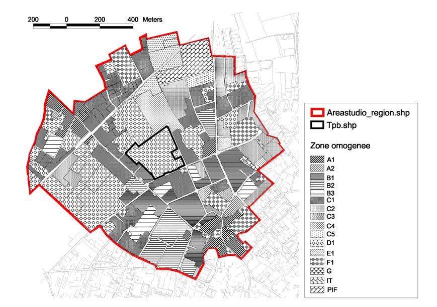 Quadro della disciplina urbanistica in vigore Destinazioni