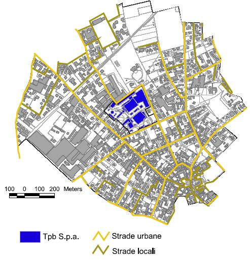 Assetto infrastrutturale Distinzione tipologica della viabilità (locale o urbana) Analisi di ogni strada in base a caratteristiche