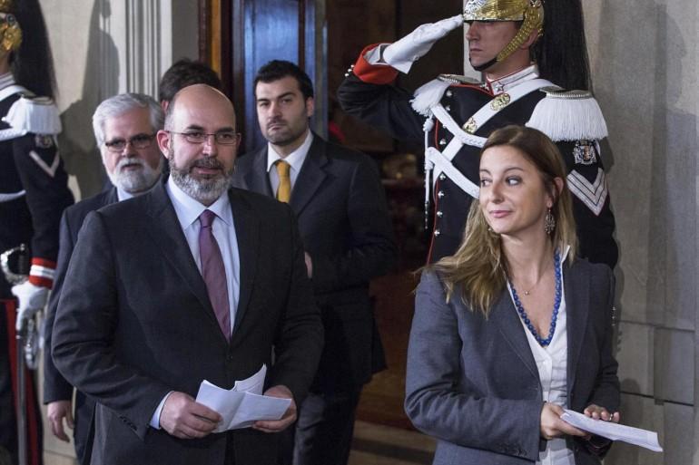 incaricato Enrico alla delegazione del durante le consultazioni per il nuovo governo a Montecitorio. «Fate un passo. Se anche non votate la fiducia, fatelo dopo».