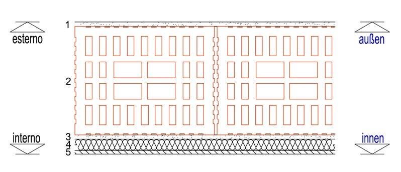 G10 Parete esterna di facciata Classificazione acustica dell elemento UNI 11367:2010 Stratigrafia N.C. IV III II I 32 37 40 43 Costruzioni massicce Rumore aereo D2m,nT,w=41dB DPCM 5.12.