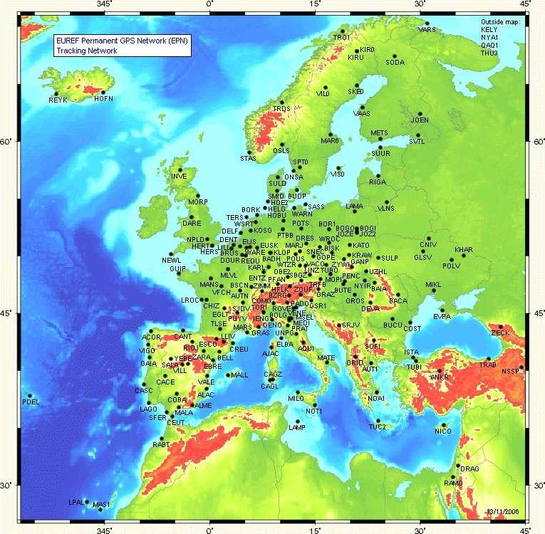 ETRS89 (European terrestrial Reference System 1989) elaborato da EUREF (European Reference Frame) che gestisce una propria rete di stazioni permanenti (EPN = European Permanent Network) alla quale