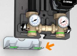 8 Separator hidraulic-colector pentru instalaţii de încălzire. Distanţă interaxială : mm Corp din oţel, PN 6. Cu carcasă din izolație. Racorduri principale de " F.