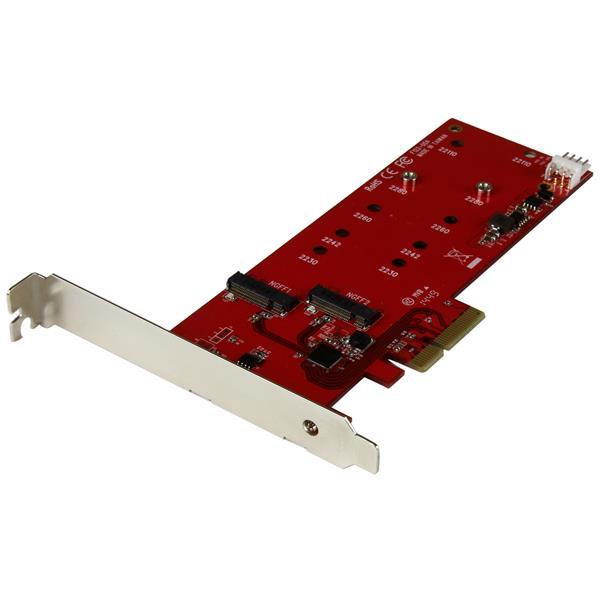 Scheda controller PCI express 2x ( SSD ) M.2 - Adattatore M.2 SATA PCIe NGFF Product ID: PEX2M2 Questa scheda controller SSD M.2 consente di installare due unità a stato solido (SSD) SATA M.