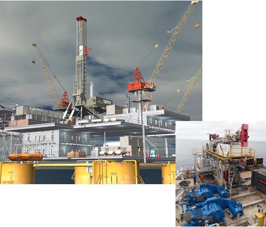 DRILLMEC: Progetti Chiave HH Oil & Gas Impianti Offshore Drillmec fornirà un nuovo e rivoluzionario impianto con tecnologia idraulica HH-220 (Hydraulic Hoist) che verrà istallato su una piattaforma