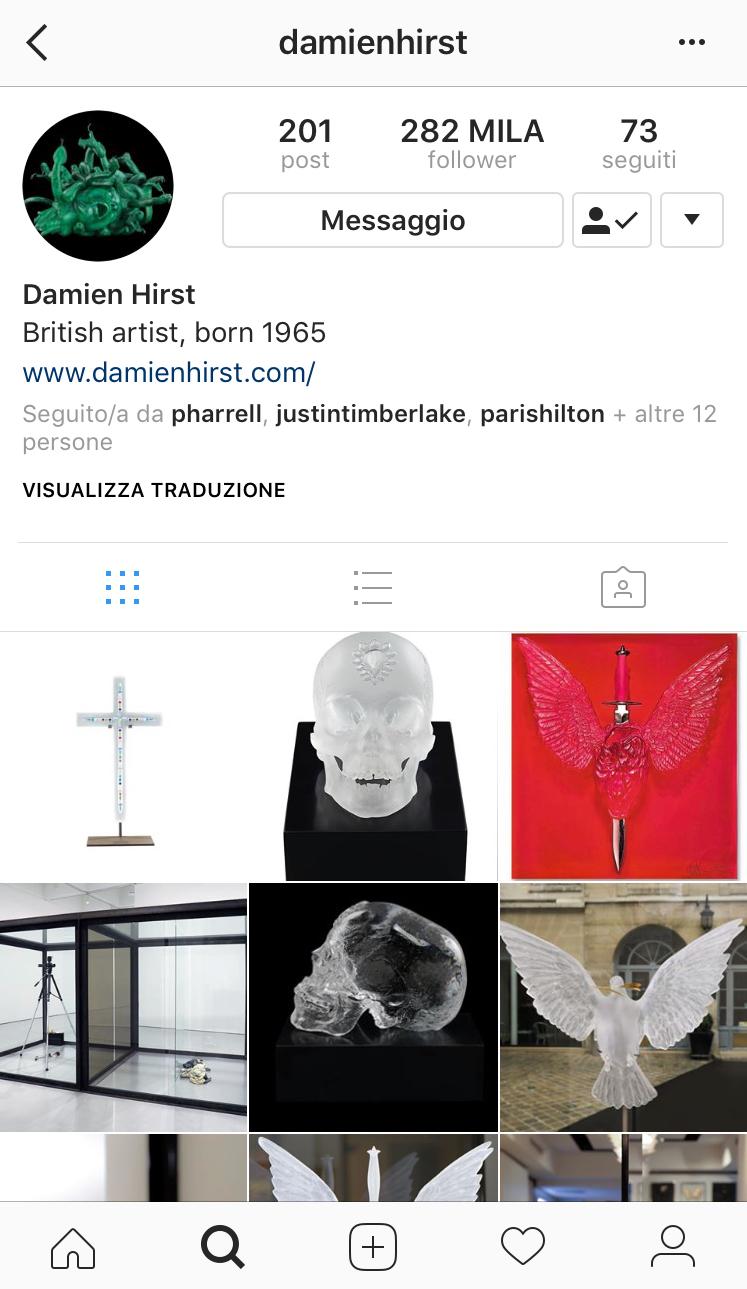 Damien Hirst è un artista britannico, capofila del gruppo conosciuto come YBAs (Young British Artists).