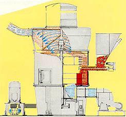 (RP) Granulometria max alimentazione: Granulometria finale raggiungibile: Capacità produttiva: 2,5 cm. 300 micron da 100 kg/h a 30.