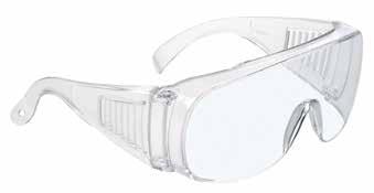 lunghezza e inclinazione protezioni laterali incorporate visione panoramica migliore sovrapponibilità ad occhiali da vista, con ventilazione indiretta