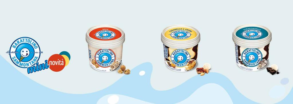 Barattolino Mini Noce Gelato al gusto di noce con granella di noci cod. prodotto 0622 peso 210 g n.