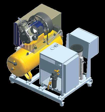 Produzione della birra Nei birrifici i compressori a pistoni KAESER alimentano con aria compressa pura le varie fasi della produzione, dove l'aria viene ad es.