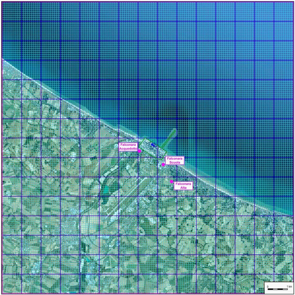 Figura 6 Reticolo di calcolo utilizzato