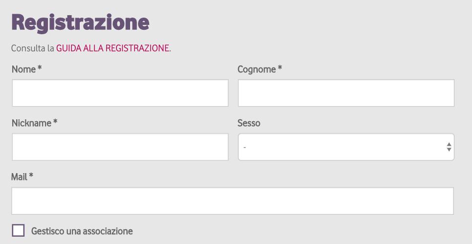 4) Selezionando la casella Gestisco una associazione appariranno due campi extra: 1) un