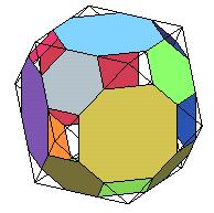 Immagini di Poliedri 1.3 Troncatura ai lati e forte troncatura ai vertici 1.3.5 Troncature deboli del cubottaedro e dell icosidodecaedro Non si ottengono solidi semiregolari di Archimede.
