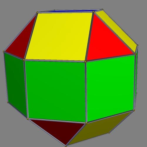 2 Rombicubottaedro e Girobicupola quadrata