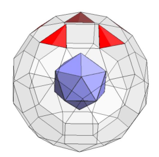 2 Il metodo di espansione Immagini di Poliedri 2.2.4 Dall icosaedro al rombicosidodecaedro 32 batmath.