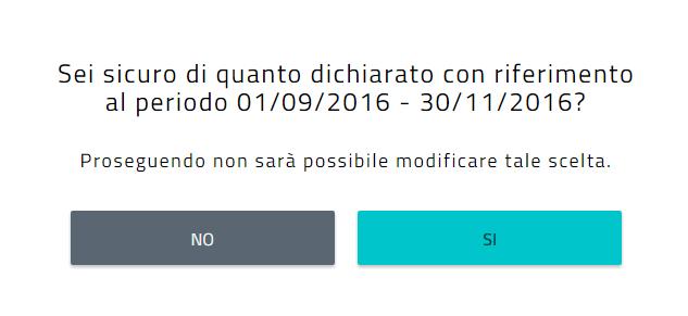 e confermare quanto dichiarato È possibile salvare