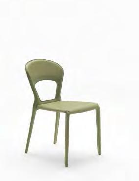 TS CU Soffio Sedia con struttura in acciaio completamente imbottita. - Chair with steel frame fully upholstered. - Chaise avec structure en acier complètement revêtue.