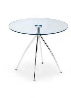 .01 FACE H110 tavolo bistrot acciaio C, piano vetro V30. FACE H110 bistro table with steel frame C, glass top V30. Face Basamento bistrot con struttura in acciaio verniciato.