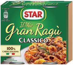 - 150 gr - 3,27 0,49 GRANRAGÙ STAR classico 2 pz x 180 gr - 5,42 1,95