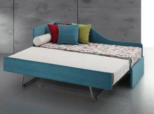 rete estraibile misura 75x185 100,00 maggiorazione per letto con rete da 90x195 (ingombro letto 100x205) in questa soluzione la rete estraibile