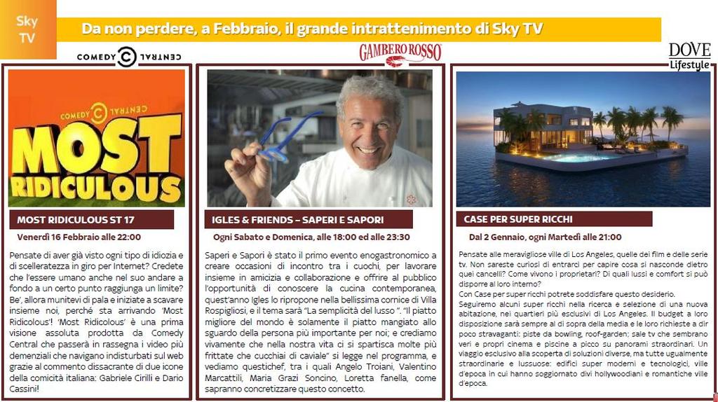 Convenzione Sky dipendenti CREDEM fino al 31/03/2018: