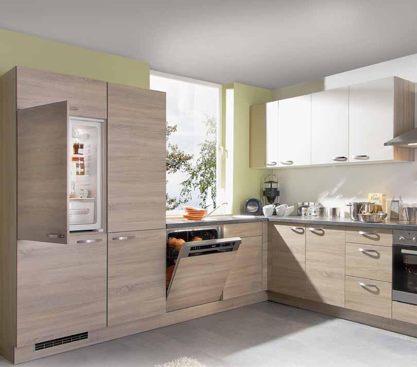 finalmente casa DIPO: IL NUMERO 1 DELLE CUCINE! 5.800, 00* 1.498, 00 CUCIN COMPLET, come da foto, colore: bianco e rovere, 285x325 cm, incl.