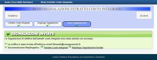 Terminato il salvataggio, il sistema metterà a disposizione una ricevuta (vedi casella 6 successiva figura) contenente i numeri di ticket delle segnalazioni (un numero di ticket per ogni ente