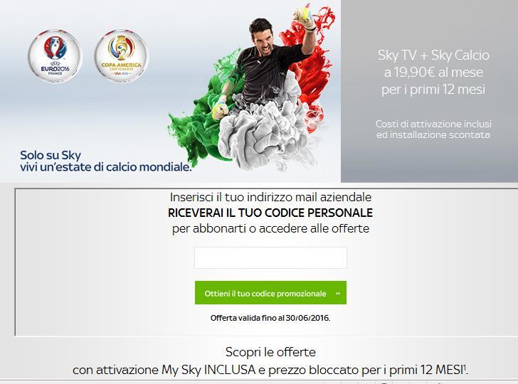 La pagina web dovrà essere inserita sulla intranet aziendale ed il link