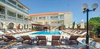 HOTEL MAJESTIC & SPA 4 H Laganas / www.hotelmajesticspa.gr Posizione: situato nel centro di Laganas, a 450 m dalla spiaggia di sabbia ed a 5 km dall aeroporto.