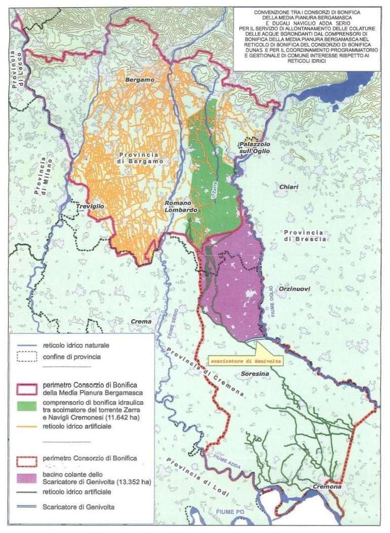 Planimetria convenzione tra i consorzi di