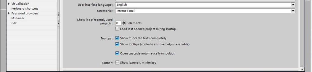 fi Selezionare alla voce Settings (Impostazioni) il punto fi General (Generale) e User interface language (Lingua dell interfaccia) fi English (Inglese) e