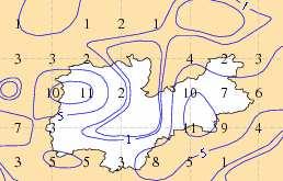 Fig. 8 Previsioni di precipitazione del modello