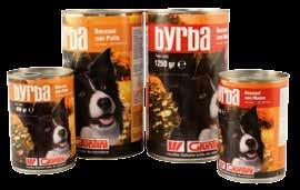 Byrba Bocconi è un gustoso e nutriente pasto per cani di tutte le taglie. Può essere mescolato con Crancy Riso Soffiato per un pasto ancora più completo.