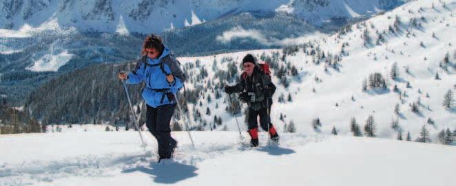 3 Monte Rosso, 2390 m Una ciaspolata sulla Cresta Carnica occidentale con vista sulle Dolomiti orientali Lunghezza percorso Dislivello Tempo di percorrenza Diffi coltà Punto di partenza 12 km 800 m 5