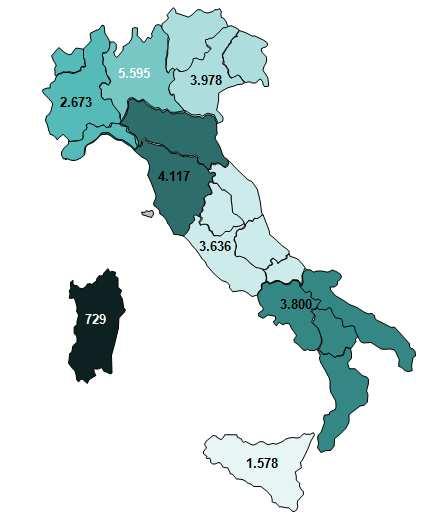 Fabbisogno suddiviso per Aree Territoriali Nel mese di settembre 2017 si evidenzia un fabbisogno in riduzione al Centro (Rm-Fi), sulle Isole (Ca-Pa) e in zona Nord (To-Mi-Ve) e un aumento al Sud (Na)