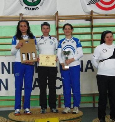 21-22 Gennaio Asti Campionato Regionale Indoor seniores-master La master maschile arco compound (Bazzarello Daniele, Coppa Claudio, Pasino Marino), la seniores maschile arco nudo (Miceli Gianfranco,