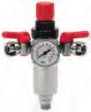 PISTOLE / AEROGRAFI RPF 187 Riduttore di pressione con filtro, manometro Ø 40 mm e due rubinetti - Confezione blister - Uscita due rubinetti con attacco a baionetta - Portata 1800 litri/minuto 6 bar