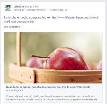 LIFEGATE 1 SOCIAL LIFEGATE MEDIA SOCIAL MEDIA Grazie al calendario editoriale, che prevede dai 30 ai 35 post al giorno, offriamo un palinsesto di contenuti